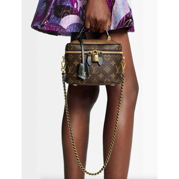 Louis Vuitton Handbags - Authenticated Louis Vuitton LV Reverse Monogram Vanity PM Top Handle Classy